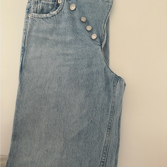 AGOLDE crossover light wash jeans size: 22 - Picture 7 of 8